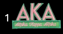 AKA Embossed Patch