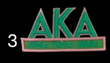 AKA Embossed Patch