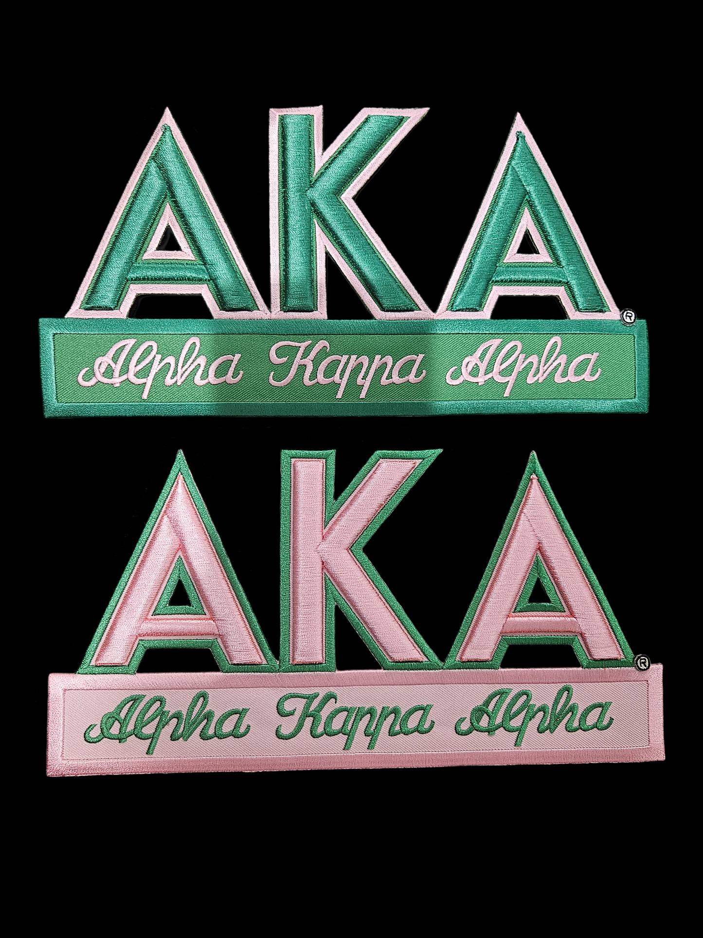 AKA Large 3 D design, available in 2 colors