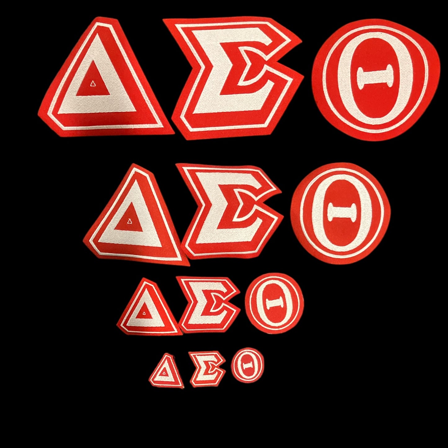 D-179 Delta Sigma Theta Twill Letter Set