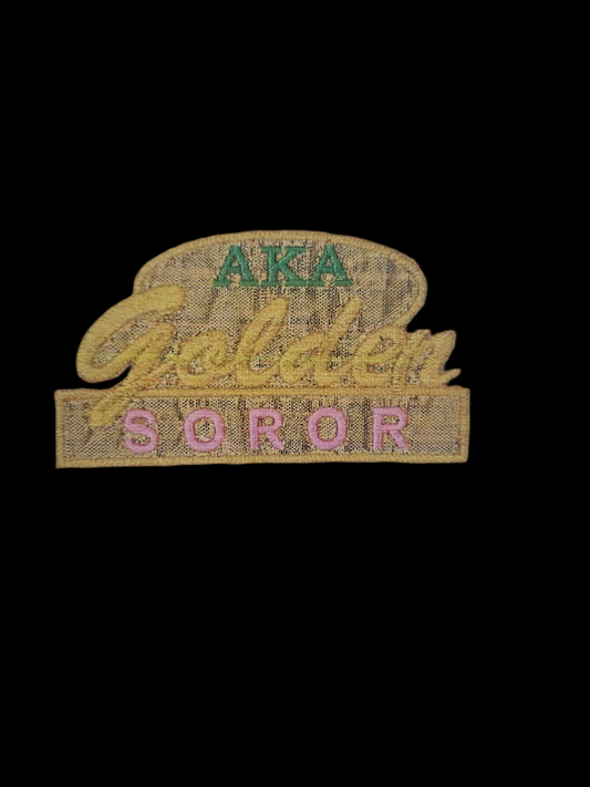 AKA Golden Soror Solid Patch