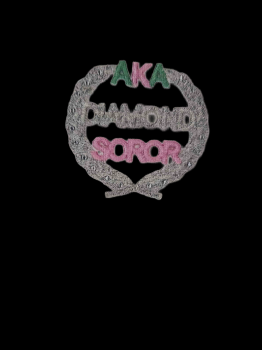 AKA Diamond Soror Wreath Patch