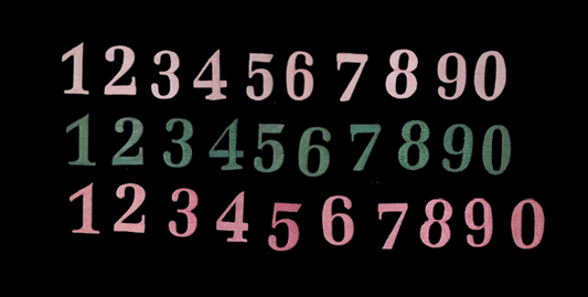 Block Print Numbers